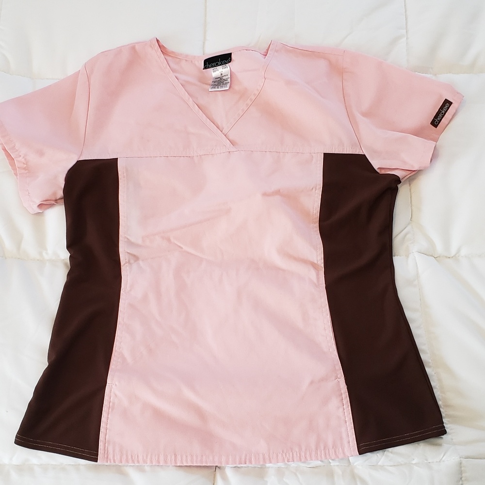 Cherokee Flexible Scrub Top M